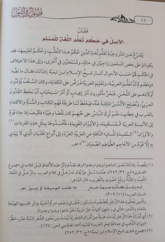 فصول في أصول اللغة العربية – Image 4